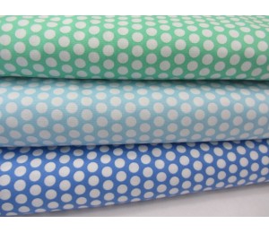 Baumwolle Fresh Dots - rauchblau